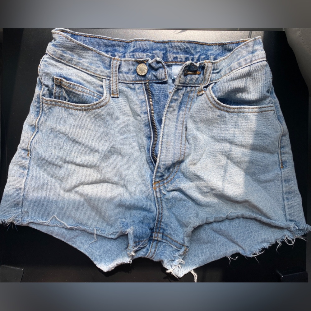 High waisted Boyfriend Jean Shorts